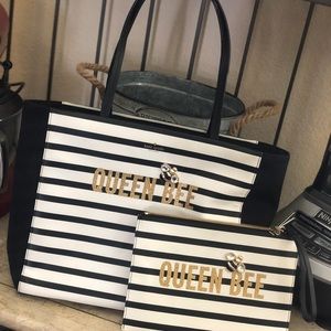 Kate spade Queen bee tote & wristlet